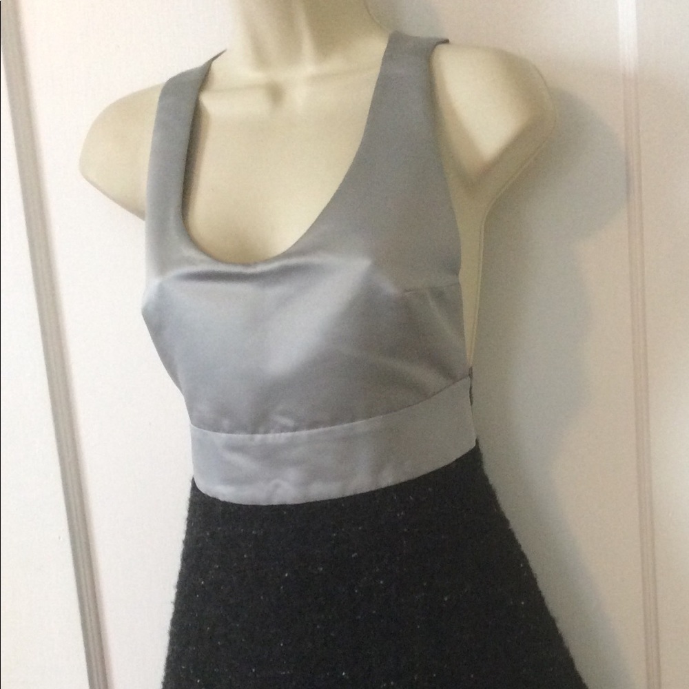 Grey/Black Colorblock Wool EMPORIO ARMANI Dress